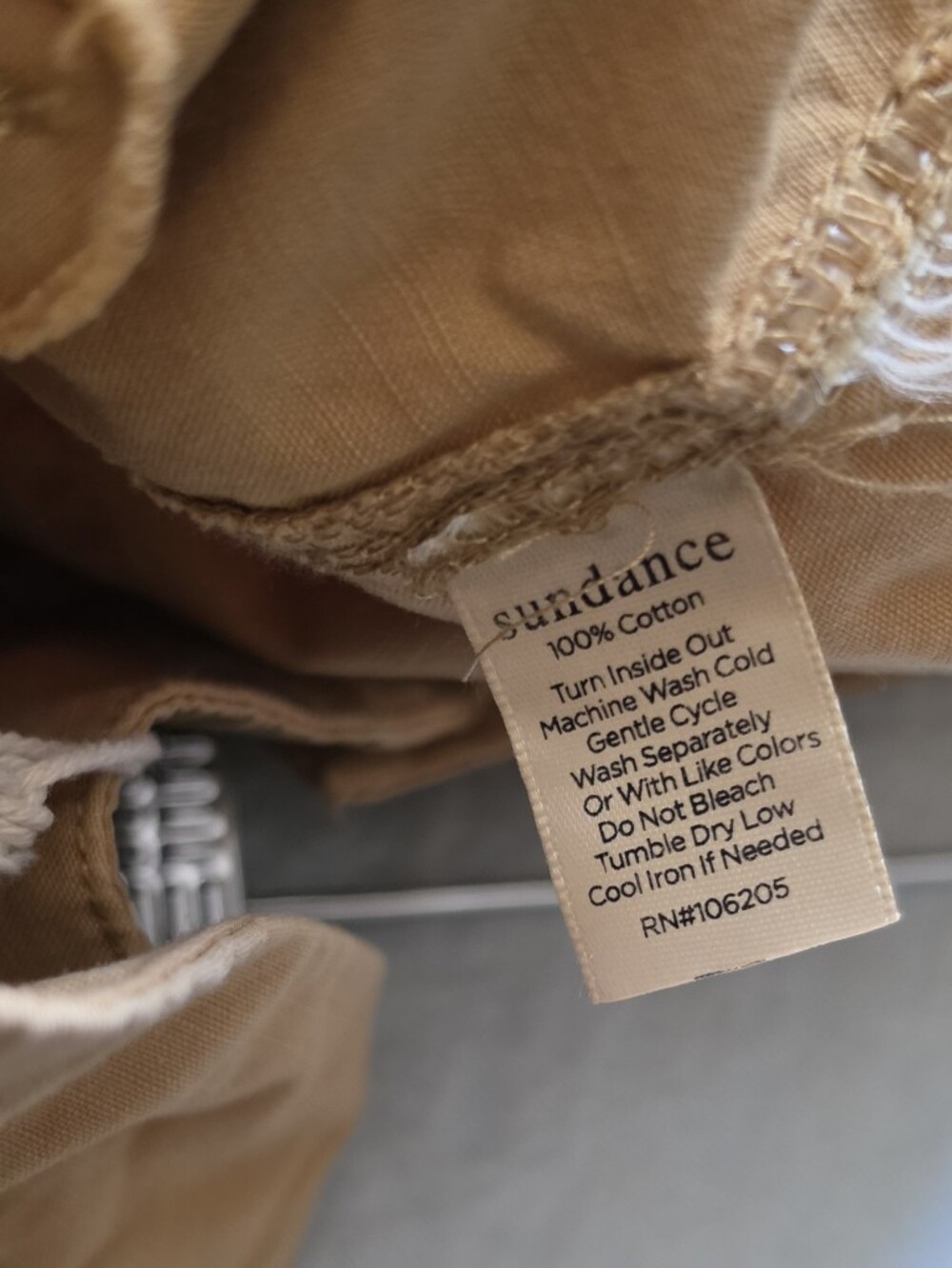 Sundance Ceopped Wide-Leg Utility Pants in Camel - Picture 7 of 7
